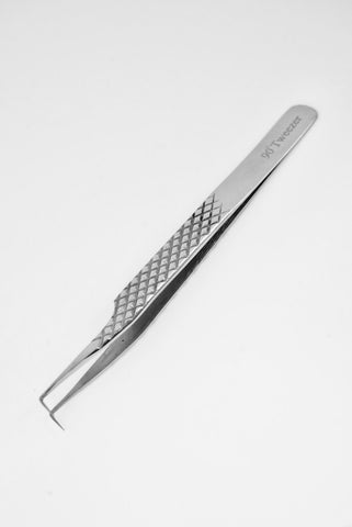 Silver 90 degree tweezer