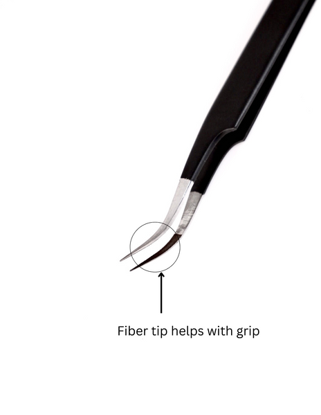 Curve Fiber Tip Tweezers